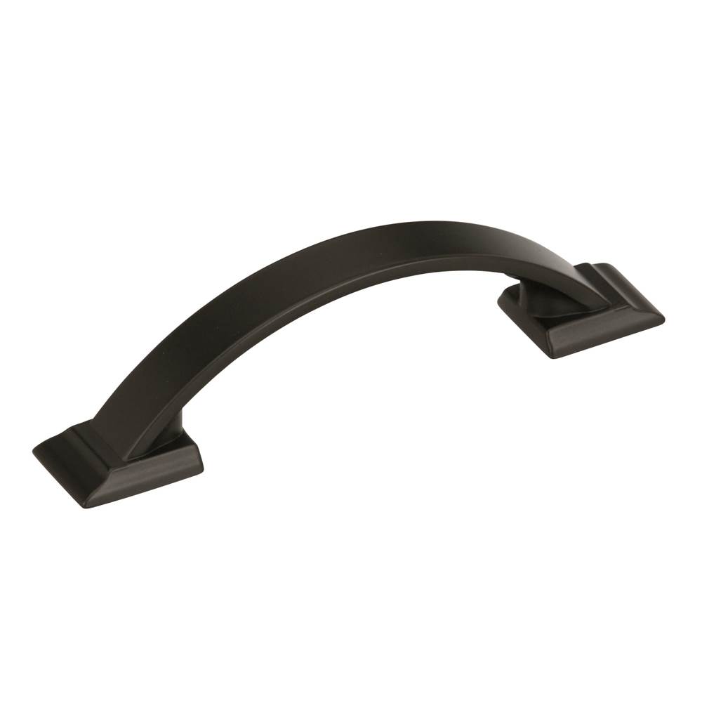 Amerock Candler 3 in (76 mm) Center-to-Center Black Bronze Cabinet Pull