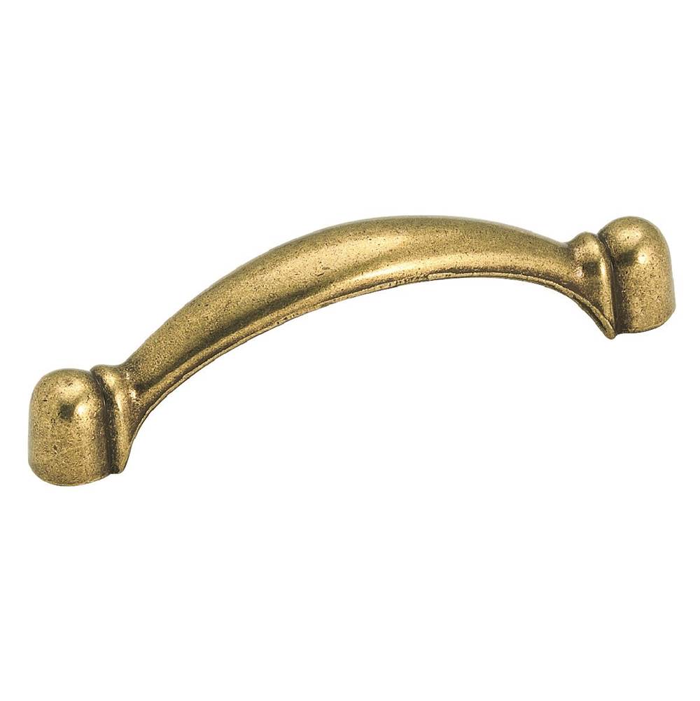 Amerock Allison Value 3 in (76 mm) Center-to-Center Burnished Brass Cabinet Pull
