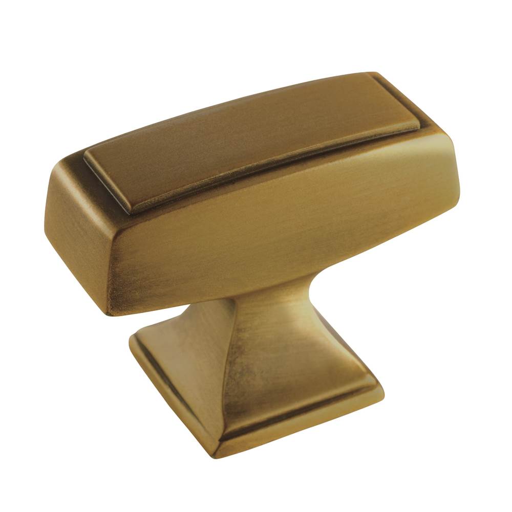 Amerock Mulholland 1-1/2 in (38 mm) Length Gilded Bronze Cabinet Knob