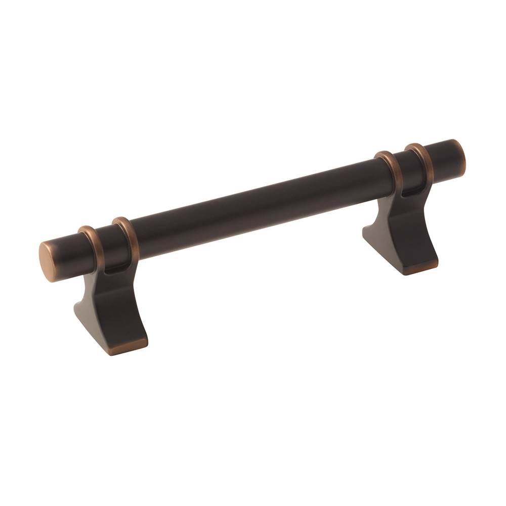 Amerock Davenport 3-3/4 in (96 mm) Center-to-Center Oil-Rubbed Bronze Cabinet Pull