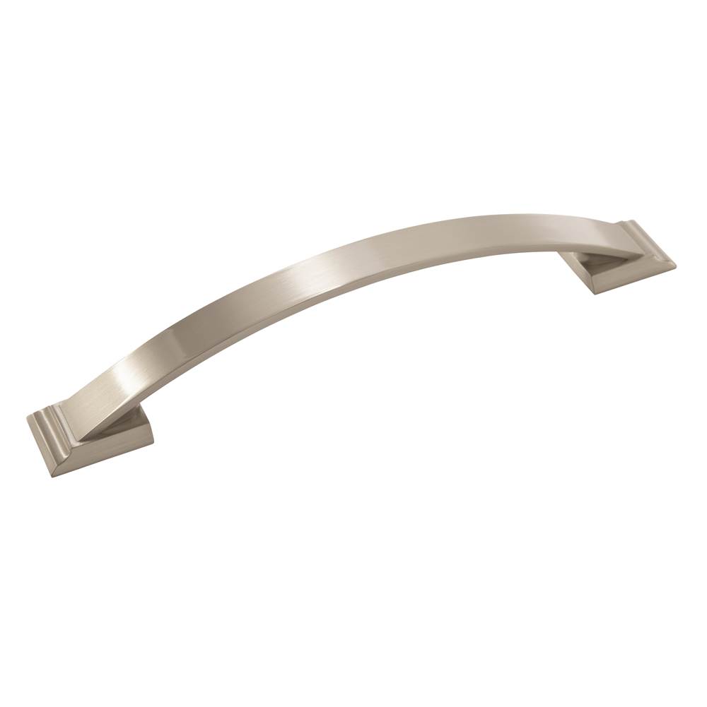 Amerock Candler 6-5/16 in (160 mm) Center-to-Center Satin Nickel Cabinet Pull
