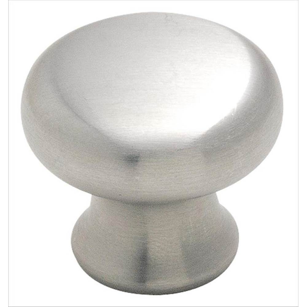 Amerock Essential''Z Stainless Steel 1-1/4 in (32 mm) Diameter Stainless Steel Cabinet Knob