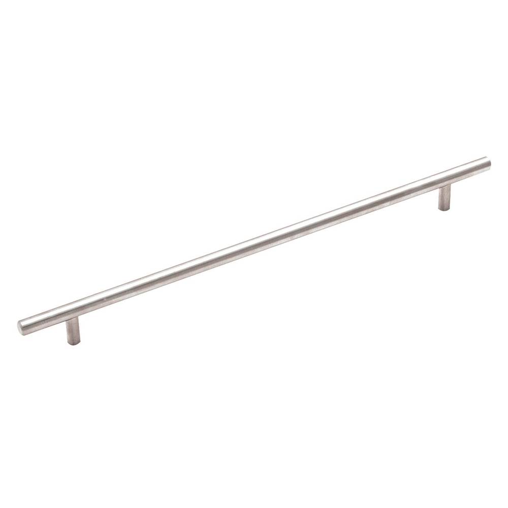 Amerock Bar Pulls 12-5/8 in (320 mm) Center-to-Center Sterling Nickel Cabinet Pull