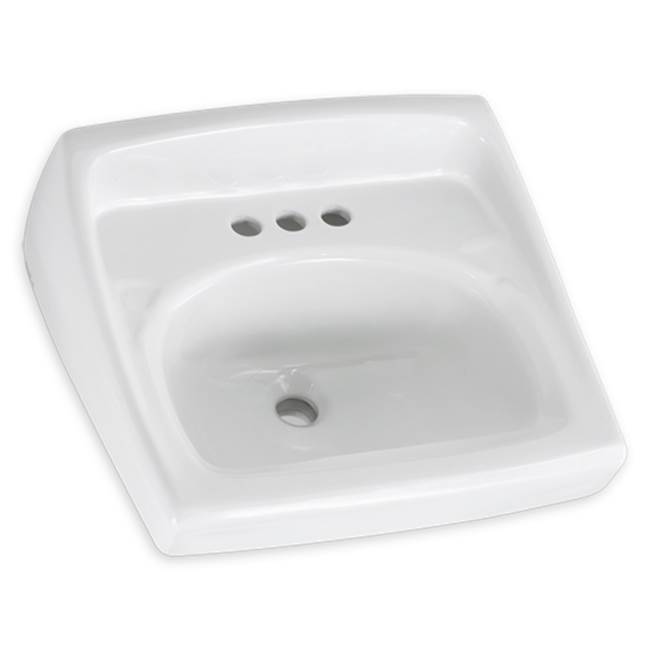 American Standard Lucerne™ Wall-Hung Sink for Exposed Bracket Support With 8-Inch Widespread