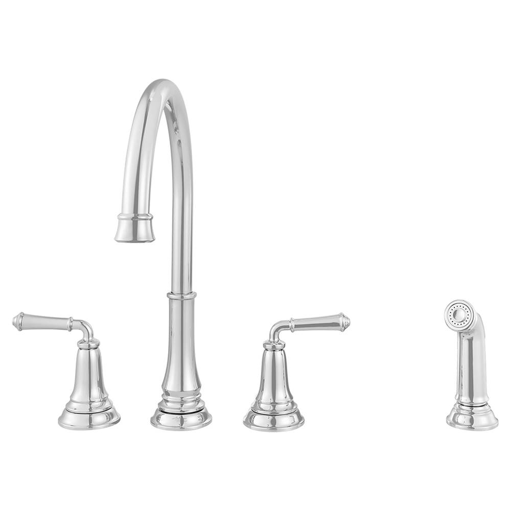 American Standard Delancey® 2-Handle Widespread Kitchen Faucet 1.5 gpm/5.7 L/min With Side Spray