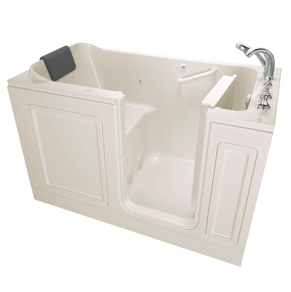 American Standard Acrylic Luxury Series 32 x 60 -Inch Walk-in Tub With Whirlpool System - Right-Hand Drain With Faucet