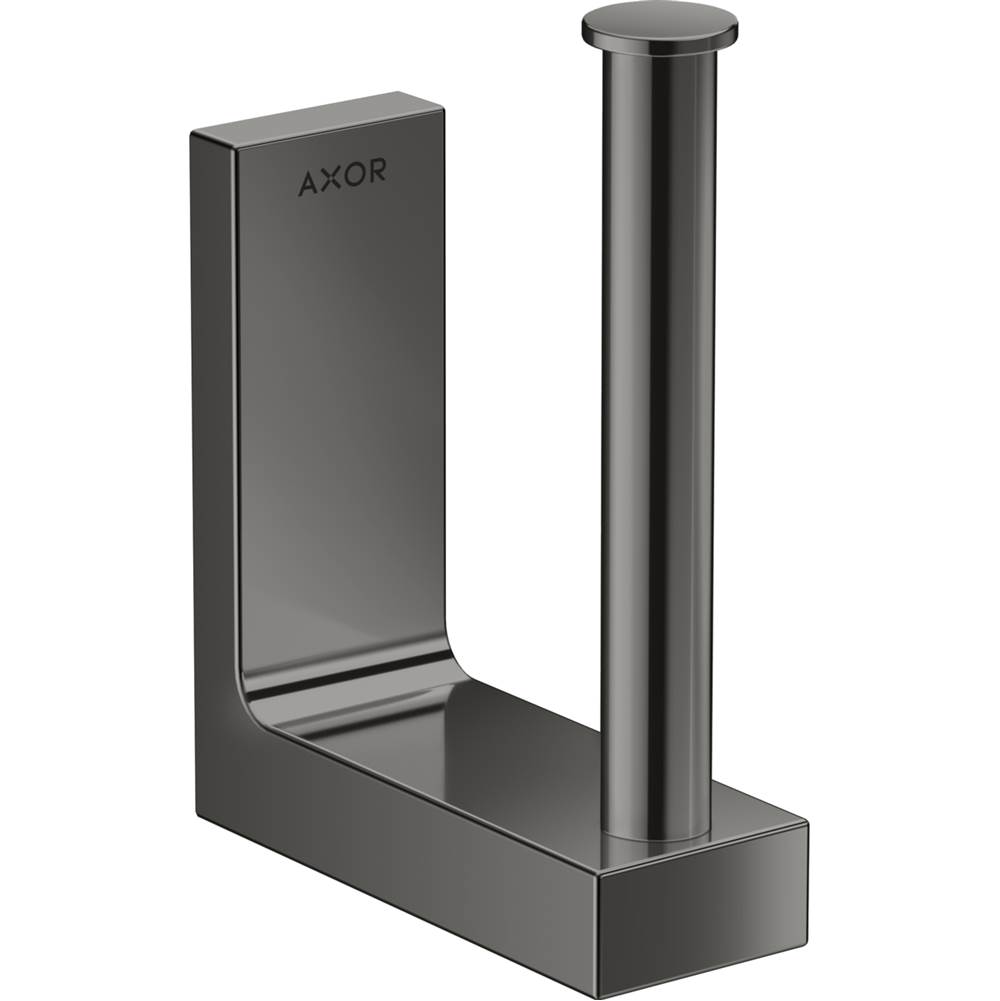 Axor Universal Rectangular Spare Roll Holder in Polished Black Chrome