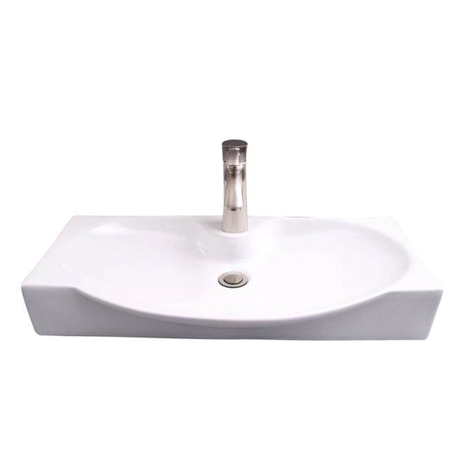Barclay Wallace Wall Hung 27'' Rect,Oval Basin,1 Faucet Hole,WH