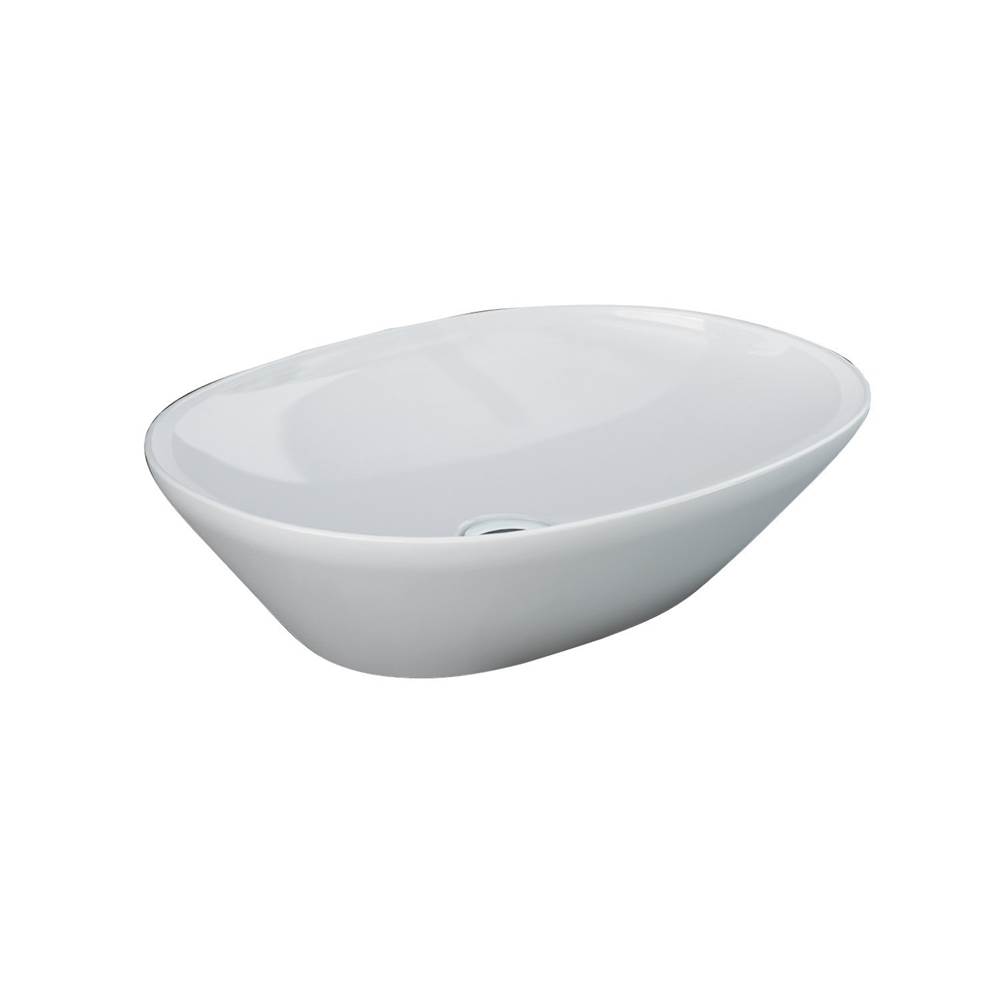 Barclay Variant 19-3/4'' x 14'' OvalCounter Top Basin in White