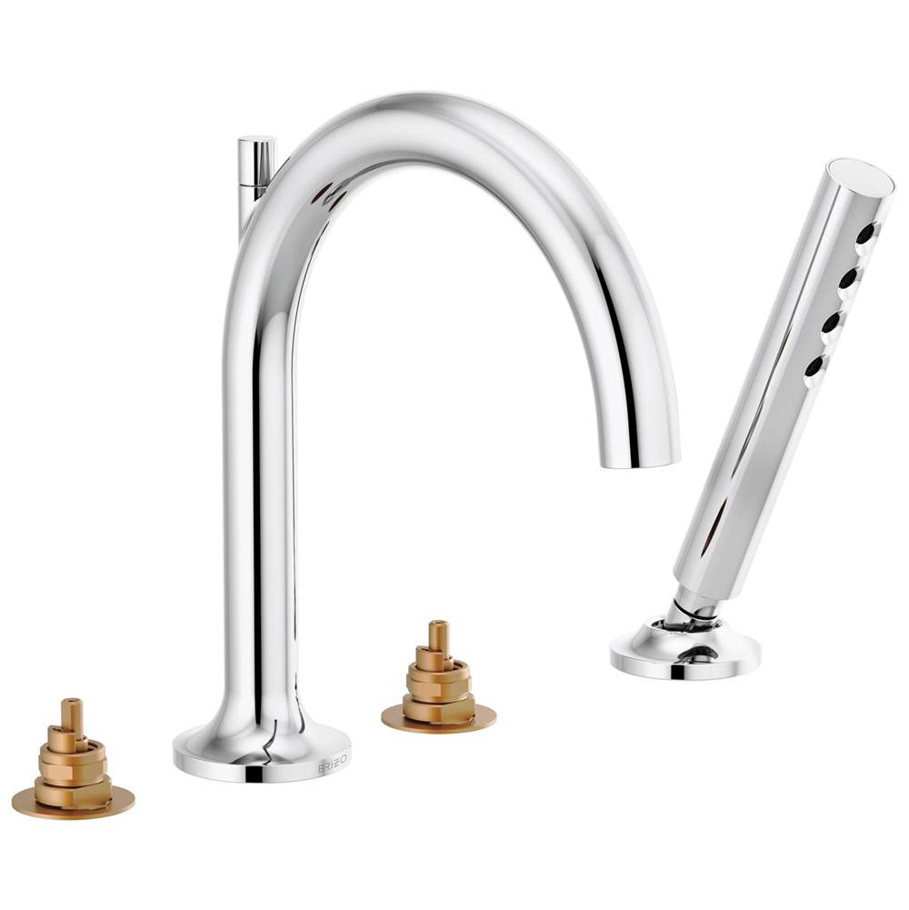 Brizo Odin® Roman Tub Faucet with Handshower - Less Handles