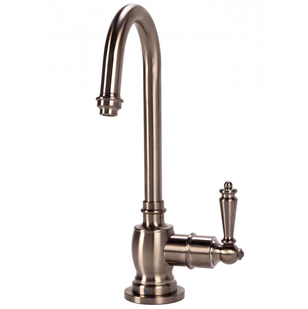 AquaNuTech Traditional C-Spout Cold Only Filtration Faucet-Brushed Nickel