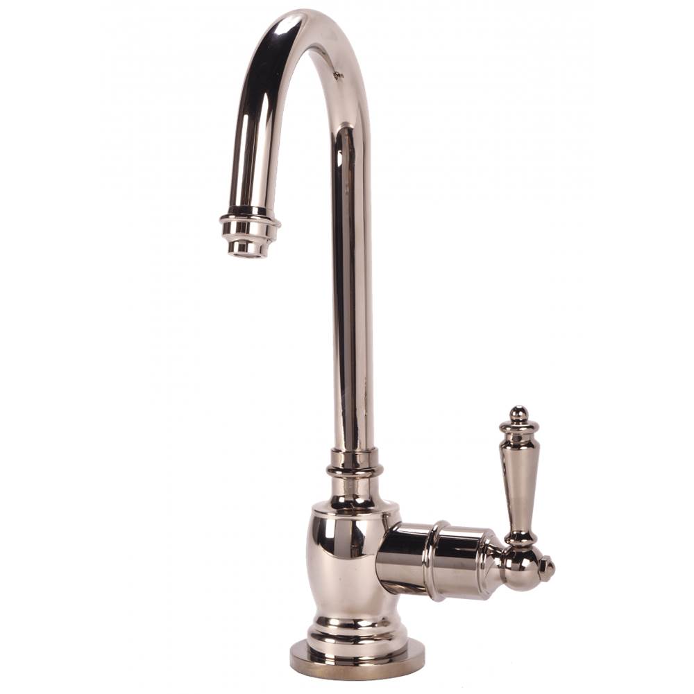 AquaNuTech Traditional C-Spout Cold Only Filtration Faucet-Polished Nickel