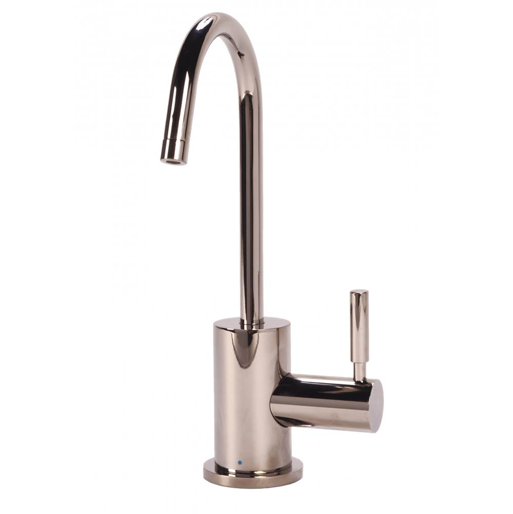 AquaNuTech Contemporary C-Spout Cold Only Filtration Faucet-Polished Nickel