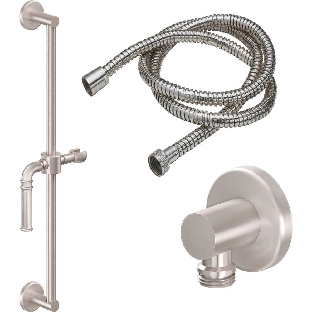 California Faucets Slide Bar Handshower Kit - Lever Handle with Round Base