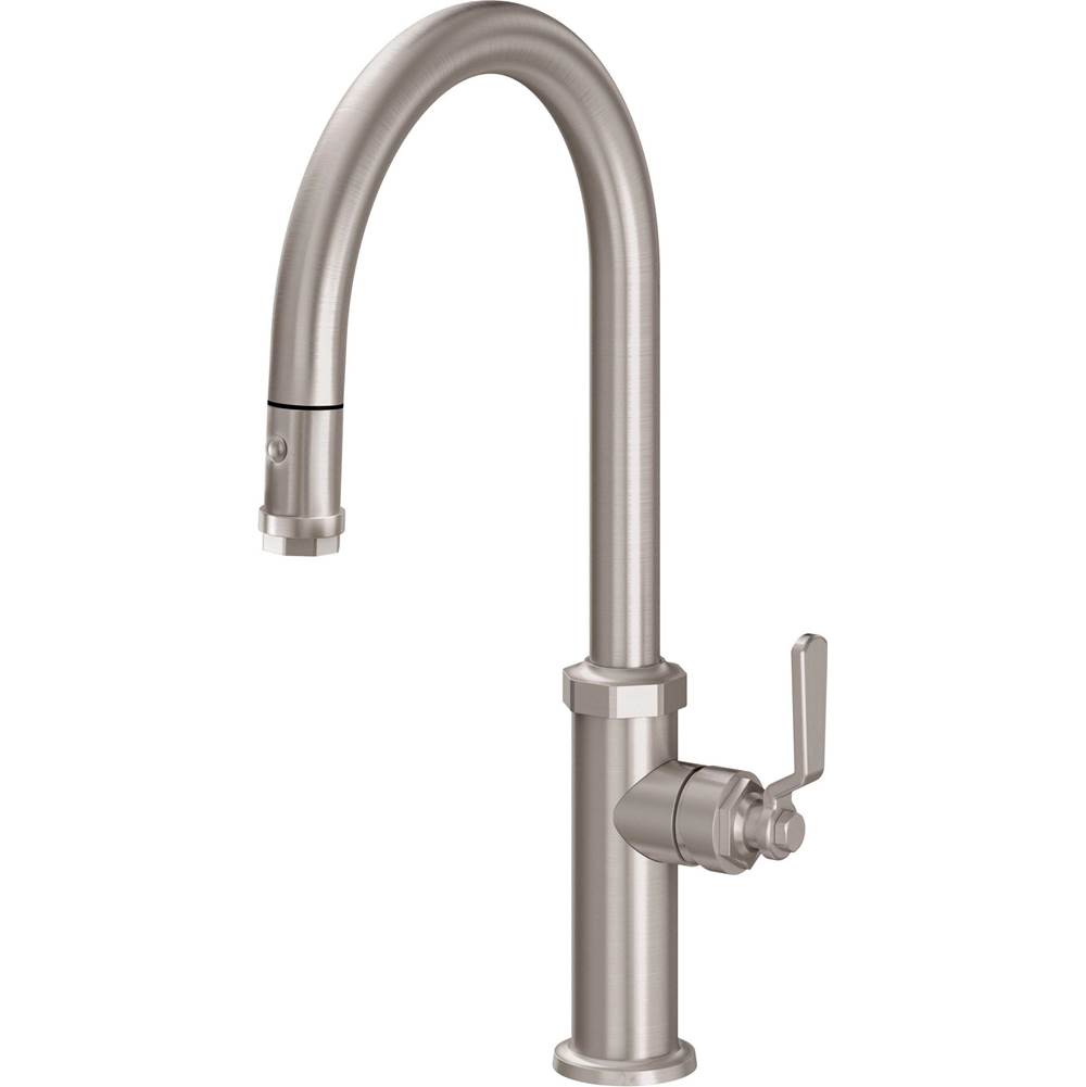 California Faucets Pull-Down Kitchen Faucet - High Spout
with Ball Lever Handle