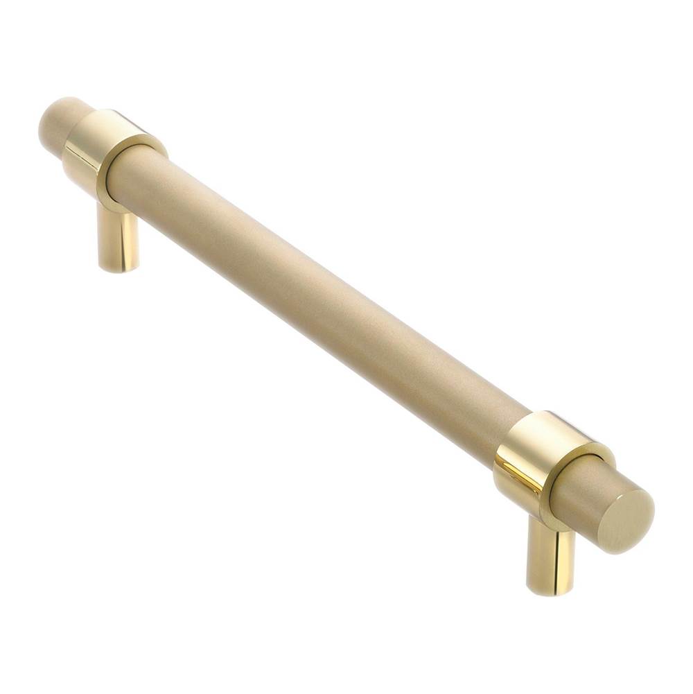 Colonial Bronze Cabinet Pull Hand Finished in Matte Light Statuary Bronze and Matte Satin Nickel