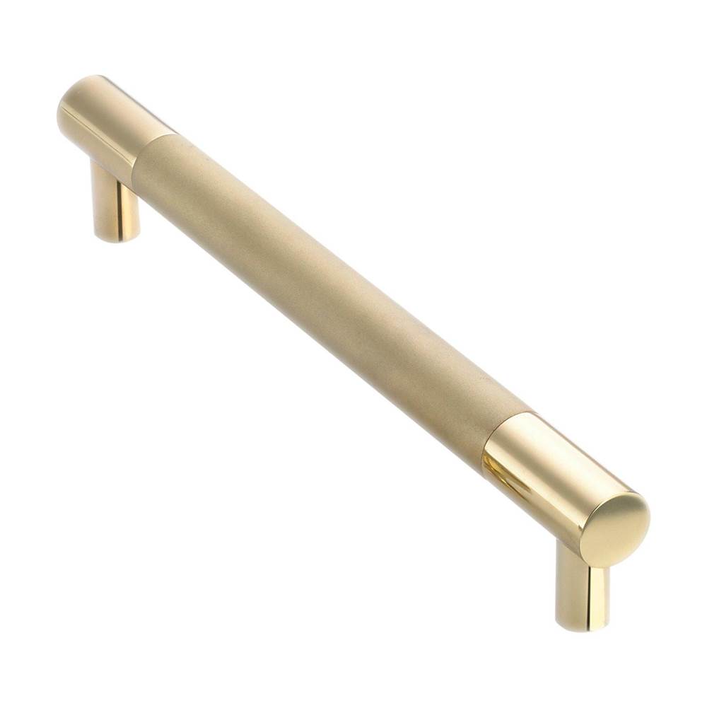 Colonial Bronze Cabinet, Appliance, Door and Shower Door Pull Hand Finished in Frost Brass and Satin Brass