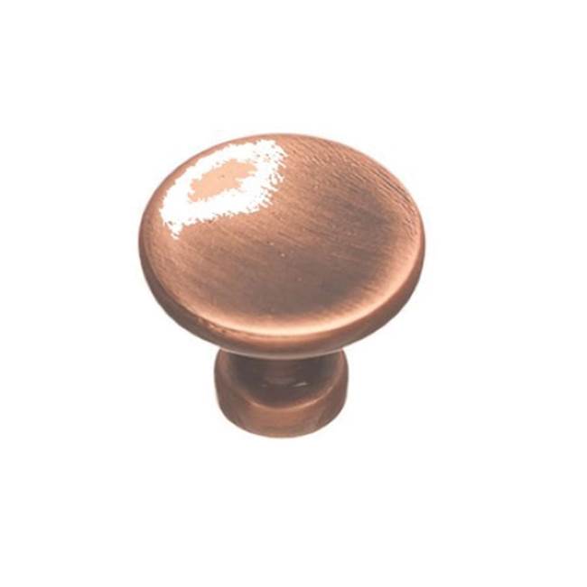 Colonial Bronze Cabinet Knob Hand Finished in Polished Bronze