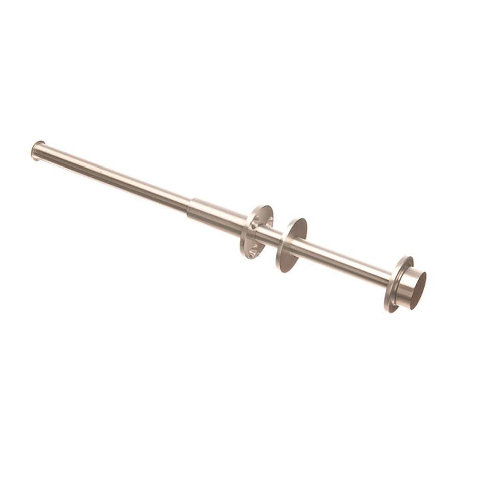 Colonial Bronze Concealed Garment Rod Hand Finished in Polished Nickel