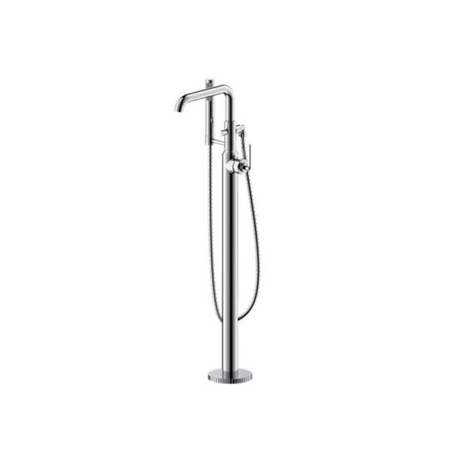 Crosswater London Fenmore Floormount Tub Filler With Handshower Polished Chrome