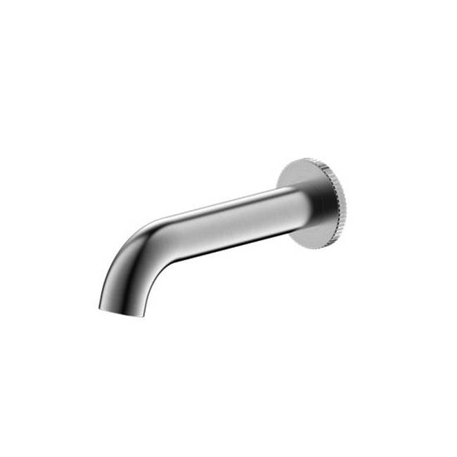Crosswater London Fenmore Wall Tub Spout With Ribbing Graphite