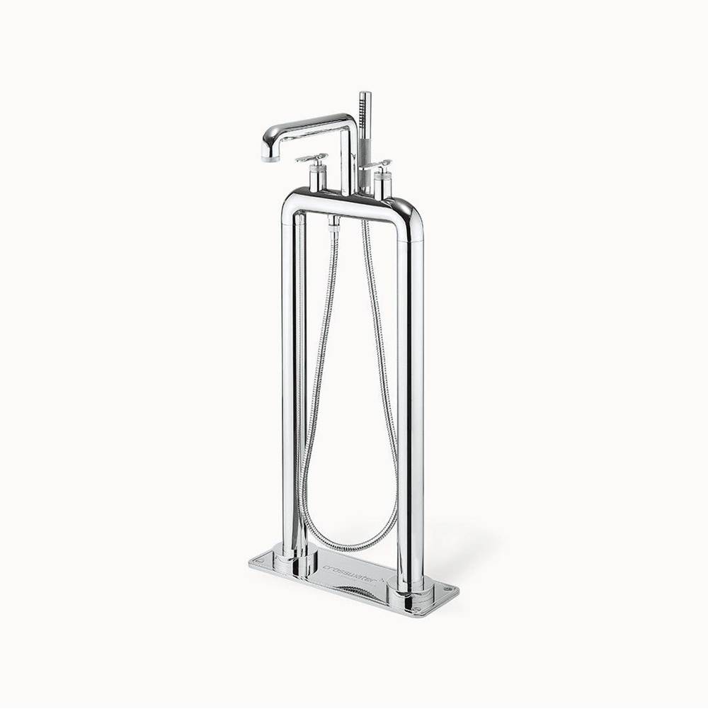 Crosswater London Union Floor-mount Tub Filler with Lever Handles PC