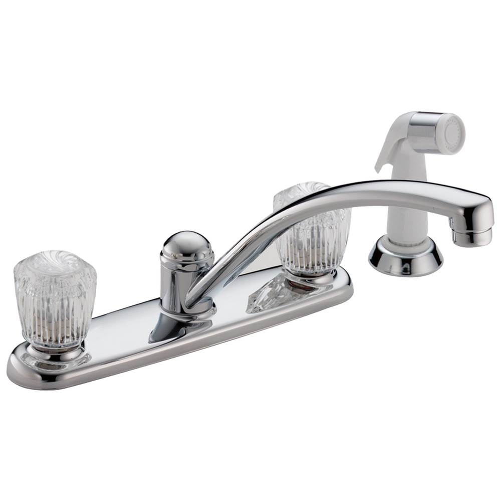 Delta Faucet 2100 / 2400 Series Two Handle Kitchen Faucet with Spray