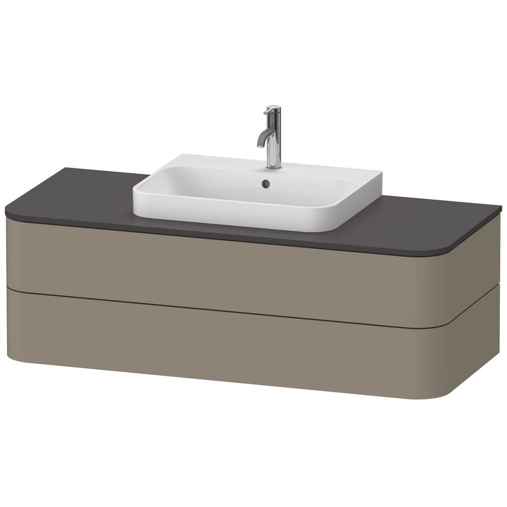 Duravit Happy D.2 Plus Two Drawer Wall-Mount Vanity Unit Stone Gray