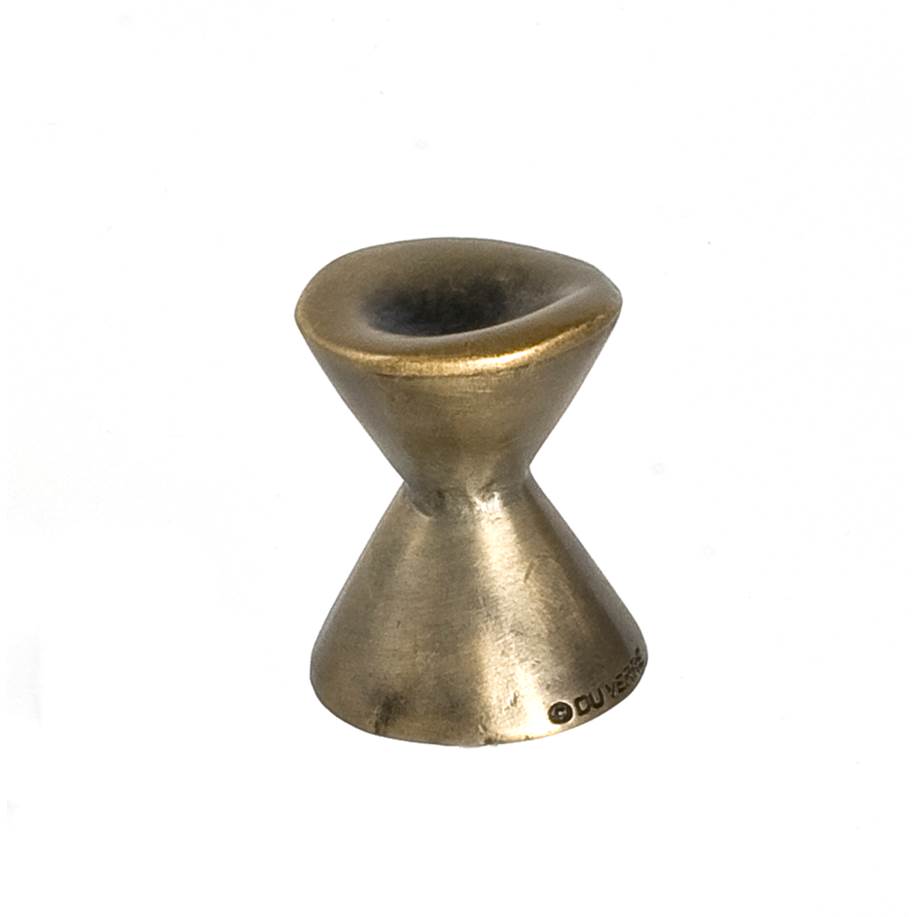 Du Verre Forged 2 Large Round Knob 1 1/4 Inch - Antique Brass