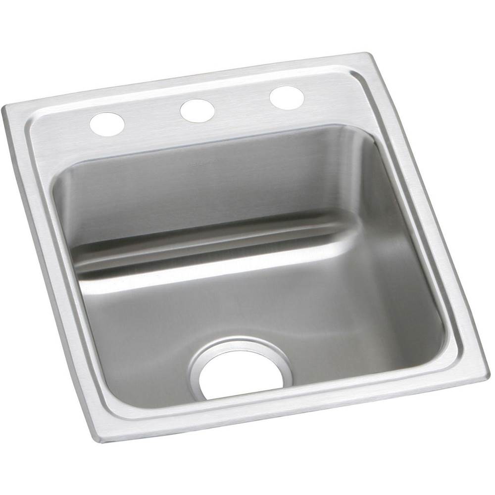 Elkay Celebrity Stainless Steel 17'' x 20'' x 7-1/8'', 3-Hole Single Bowl Drop-in Sink