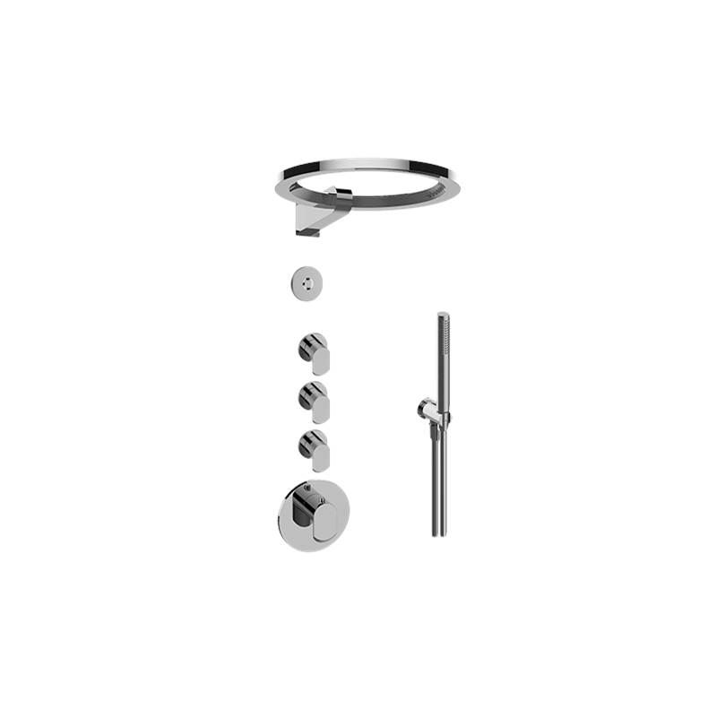 Graff M-Series Thermostatic Set w/Ametis Ring and Handshower (Rough & Trim)