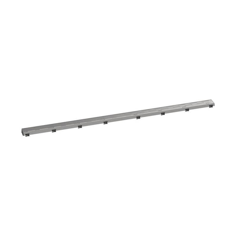 Hansgrohe RainDrain Match Trim 59 Classic 1/8'' with Height Adjustable Frame in Brushed Stainless Steel