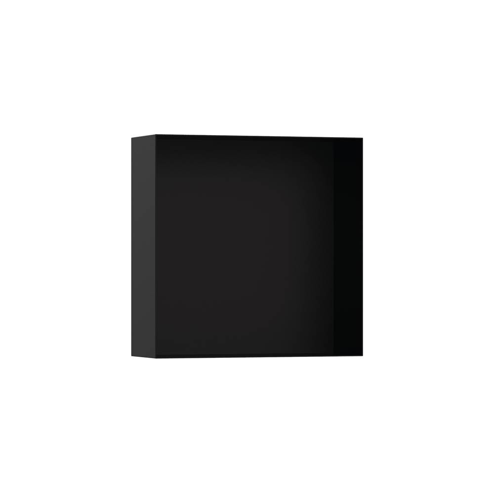 Hansgrohe XtraStoris Minimalistic Wall Niche with Open Frame 12''x 12''x 4''  in Matte Black