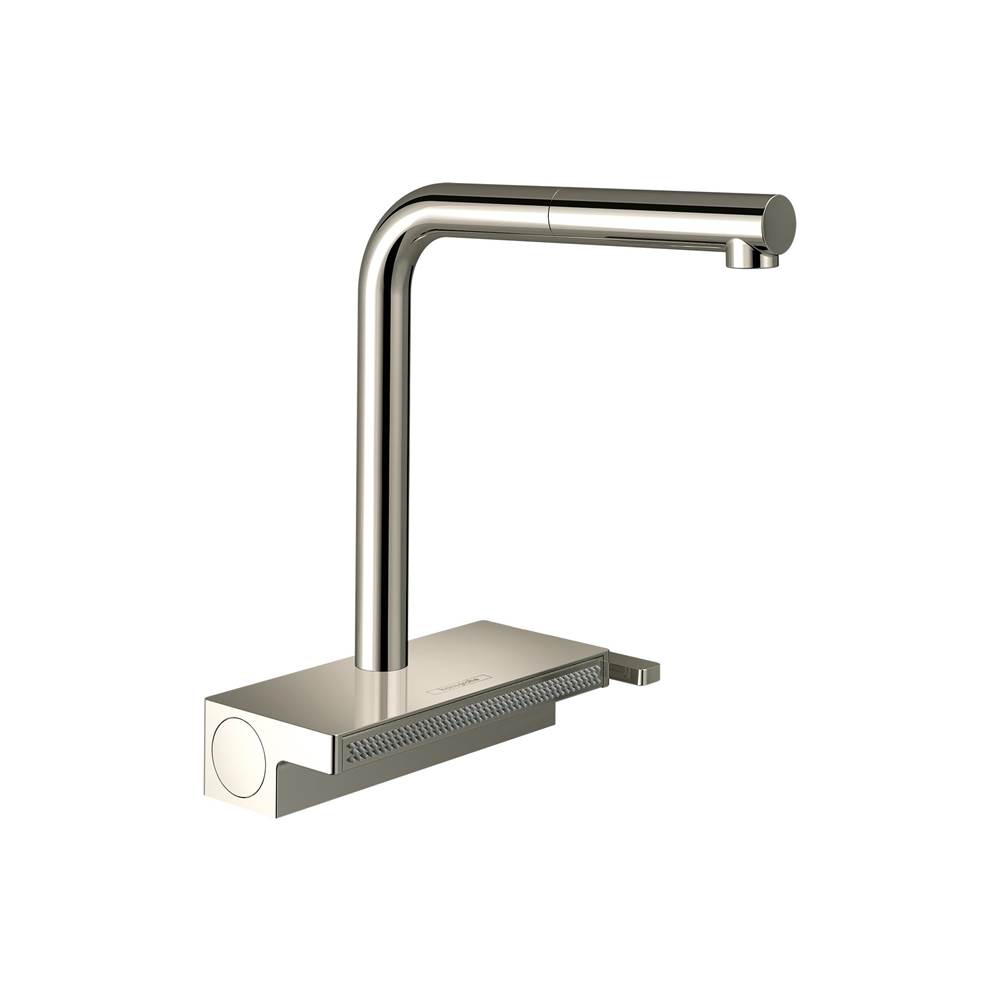 Hansgrohe Aquno Select Kitchen Faucet, 2-Spray Pull-Out, 1.75 GPM in Polished Nickel