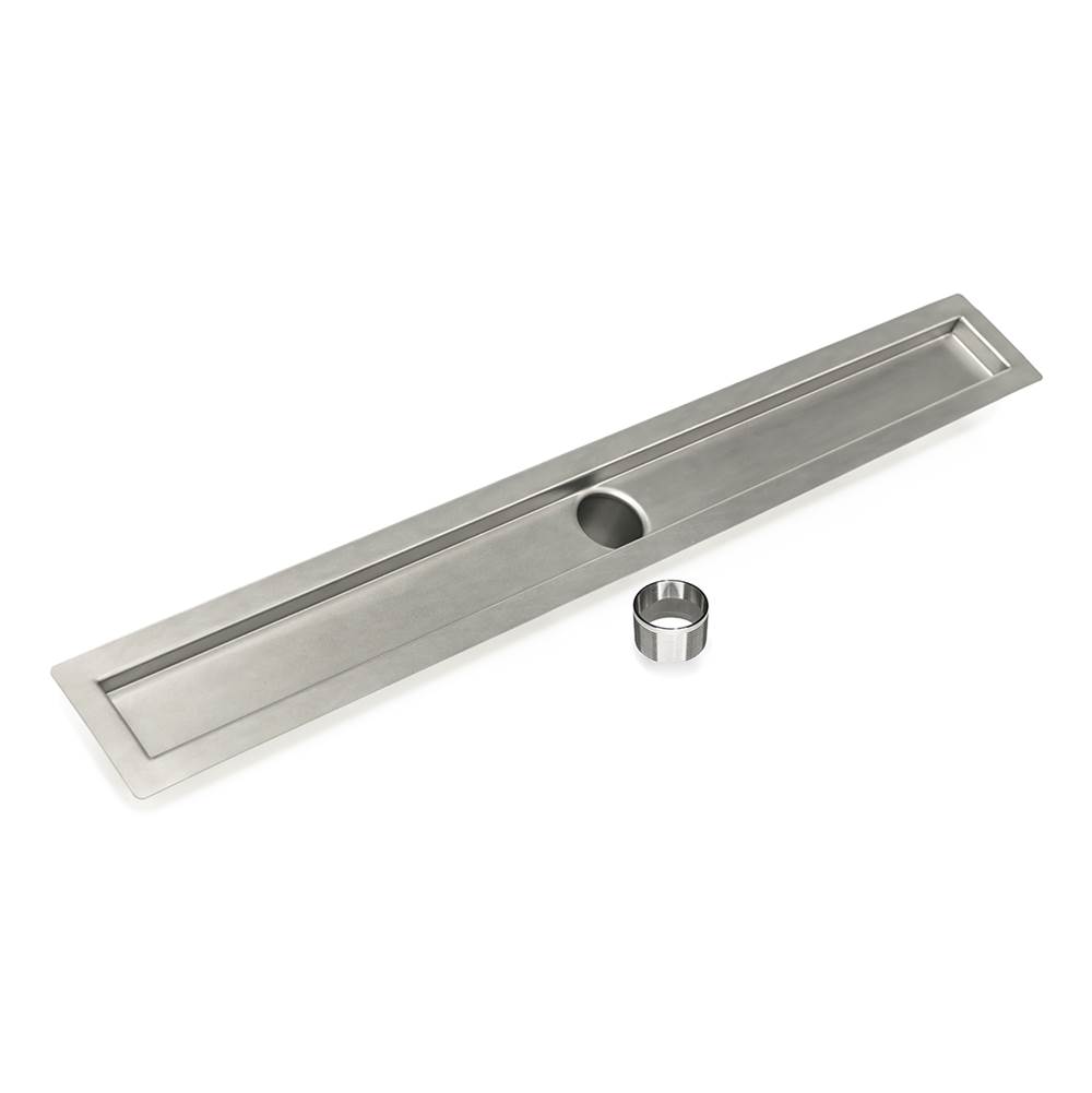 Infinity Drain 42'' Stainless Steel Channel Assembly for FCB Series with 2'' Threaded Outlet