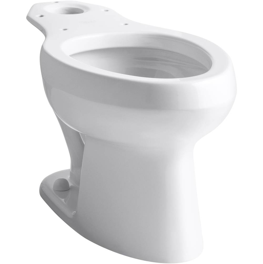 Kohler Wellworth® toilet bowl with antimicrobial finish, less seat