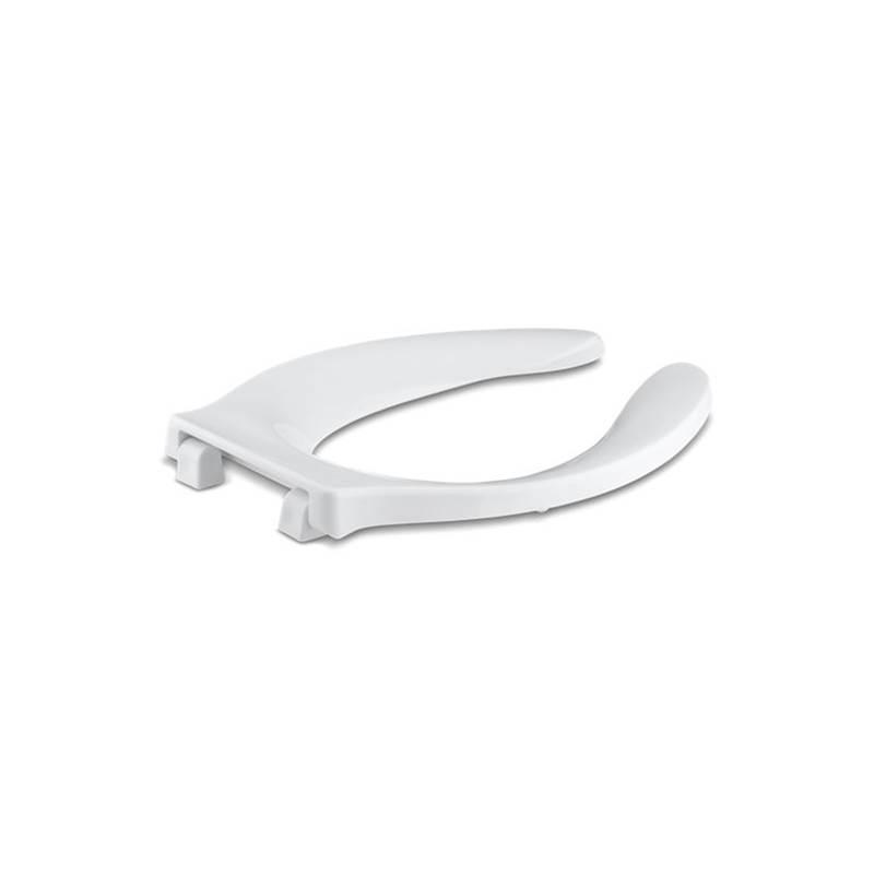 Kohler Stronghold® Elongated toilet seat with integrated handle, self-sustaining check hinge and anti-microbial agent