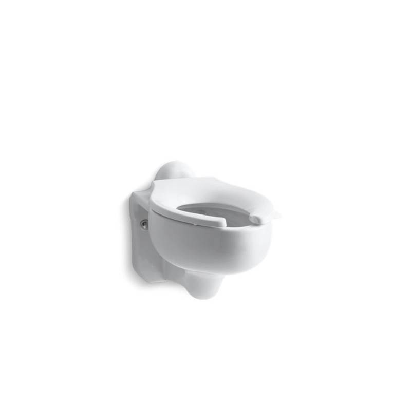 Kohler Sifton™ Water-Guard® Wall-mount 3.5 gpf flushometer valve elongated blow-out toilet bowl with rear inlet, requires seat