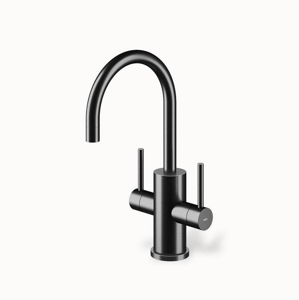 MGS Cucina Spin HC Hot & Cold Filtered Water Faucet Stainless Steel Matte Black PVD 11-3/8'' Height 5-1/2'' Projection