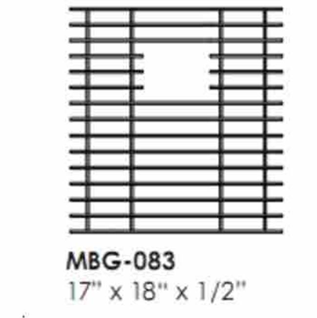 Mila International Mila Solid Stainless Steel Bar Basin Grid 16.5 X 17.5 Satin Brushed Stainless Steel