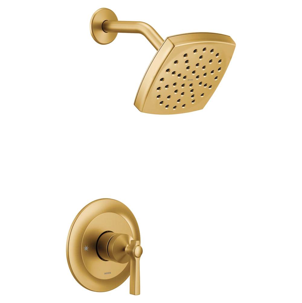 Moen Flara M-CORE 3-Series 1-Handle Shower Trim Kit in Brushed Gold (Valve Sold Separately)