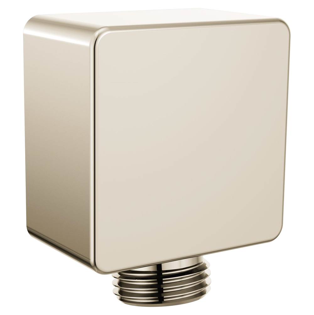Moen Square Drop Ell Handheld Shower Wall Connector, Polished Nickel