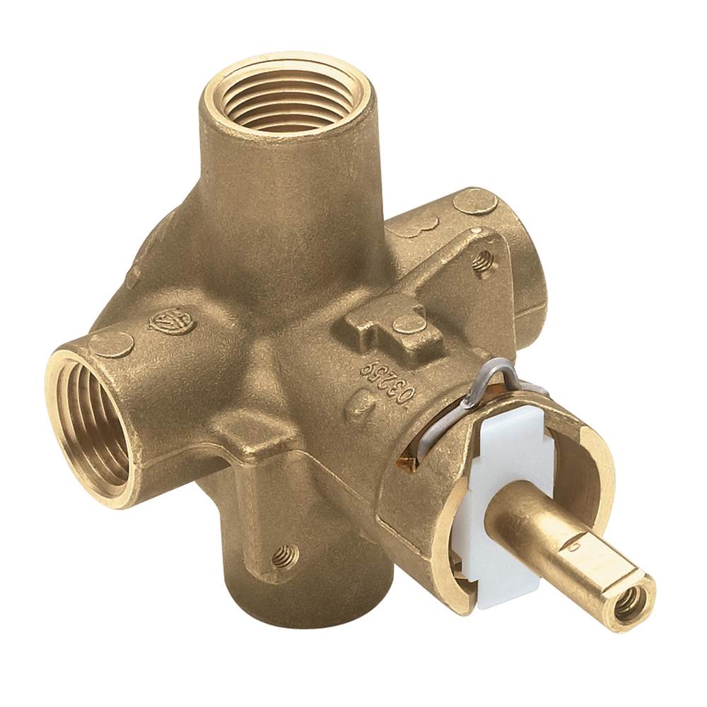 Moen Brass Posi-Temp Pressure Balancing Tub and Shower Valve, 1/2-Inch IPS Connections