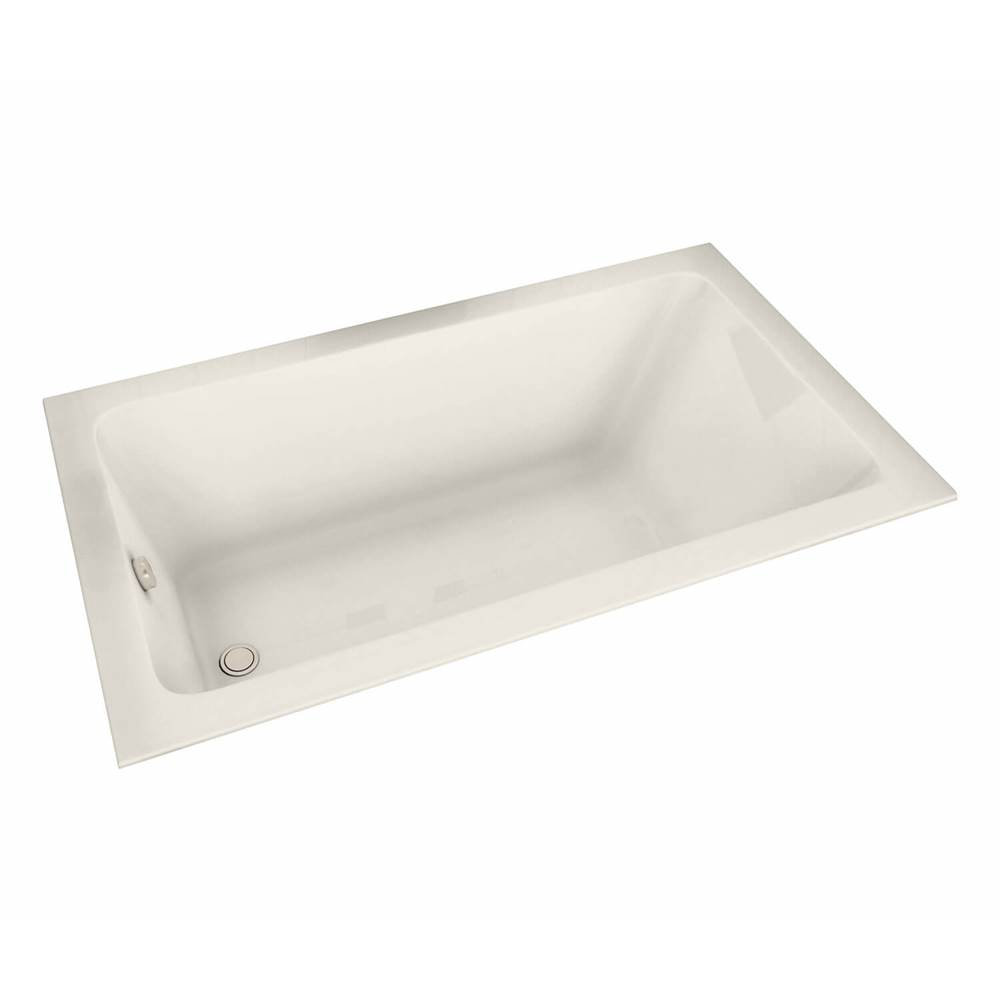 Maax Pose 6030 Acrylic Drop-in End Drain Aeroeffect Bathtub in Biscuit