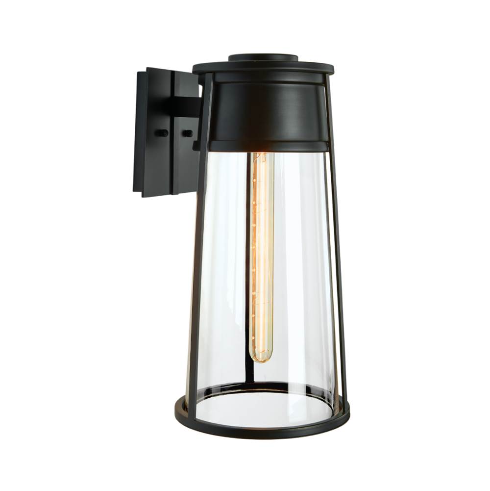 Norwell Cone Outdoor Wall Light - Matte Black
