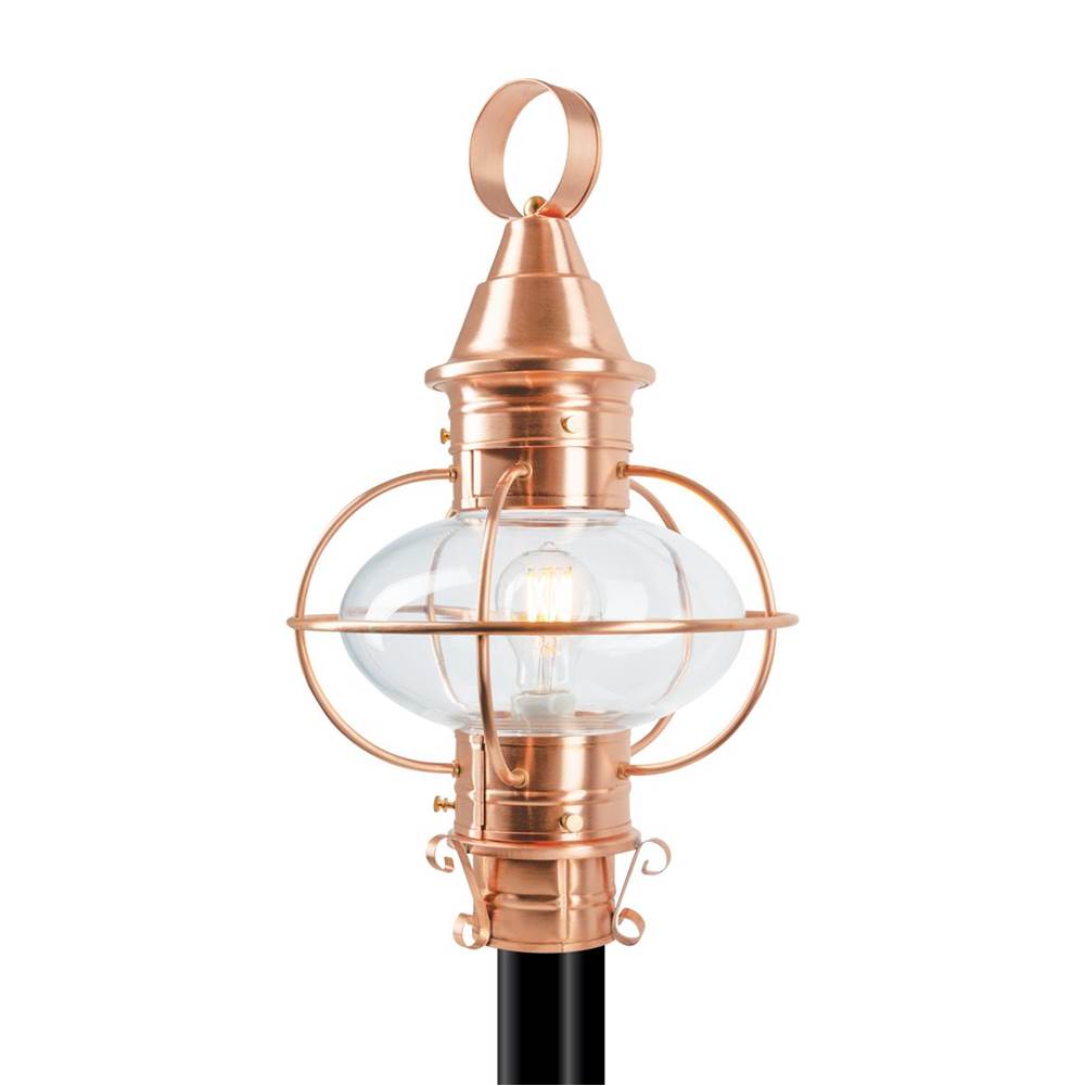 Norwell American Onion Outdoor Post Light - Copper