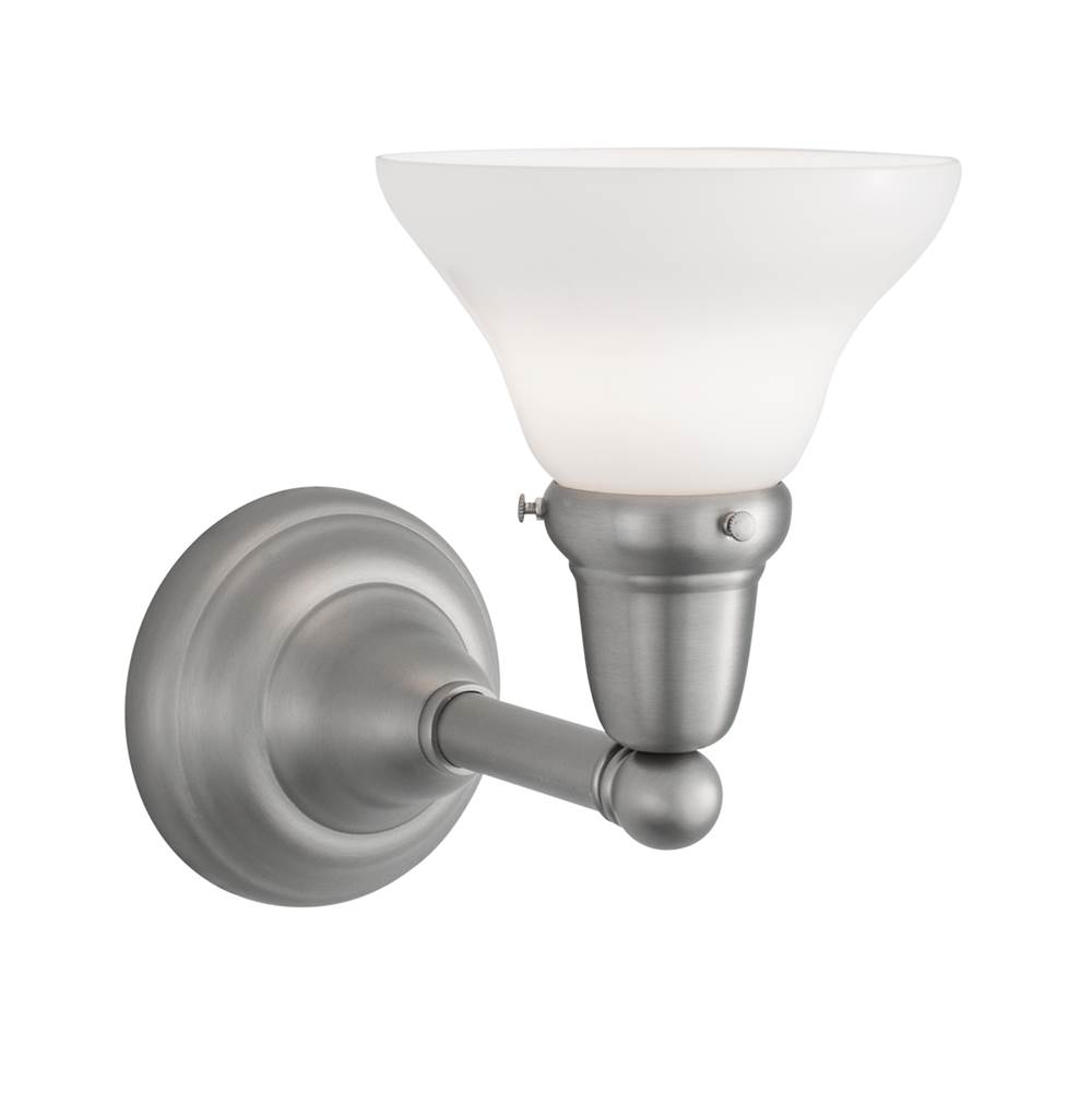 Norwell Coventry 1 Lt Vanity Sconce - Brushed Nickel