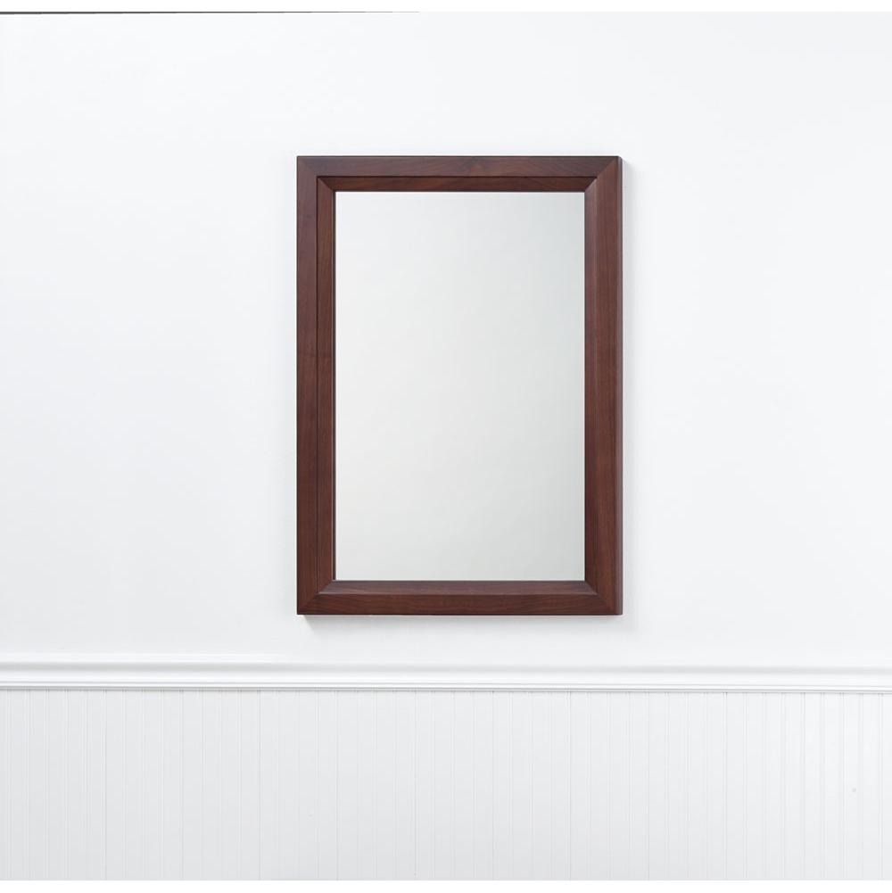 Ronbow 24'' Reuben Transitional  Solid Wood Framed Bathroom Mirror in White