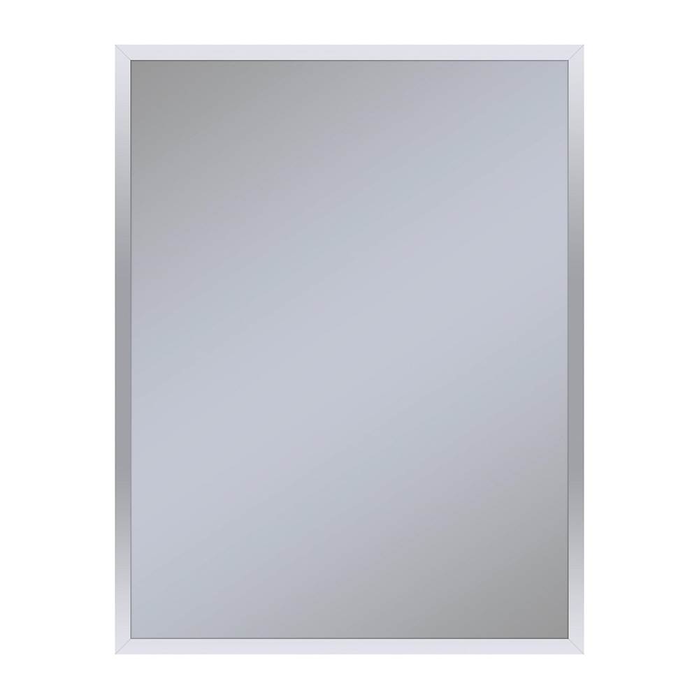 Robern Profiles Framed Cabinet, 24'' x 30'' x 4'', Chrome, Non-Electric, Reversible Hinge