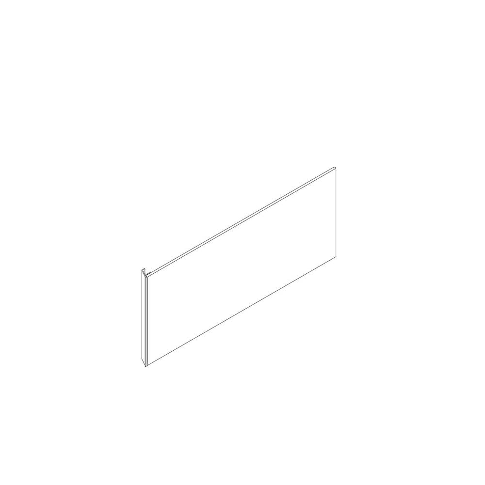 Robern Cartesian and Profiles Side Kit, 15'' H x 21'' D, Single Side Kit, Satin White
